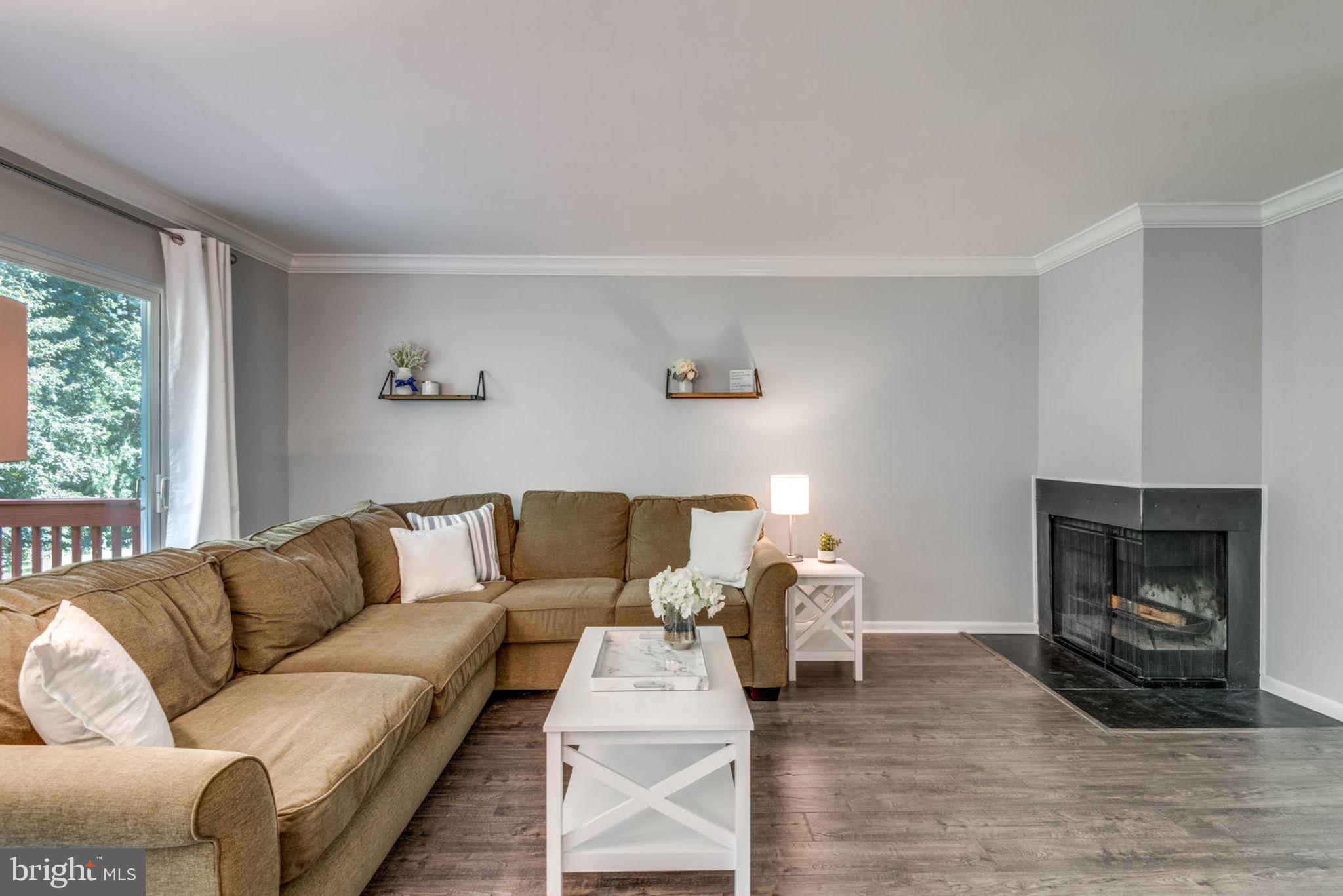2046 Chadds Ford Drive Reston, VA 20191 - Photo 14 of 52 Spacious Living Room with Wood Burning Fireplace