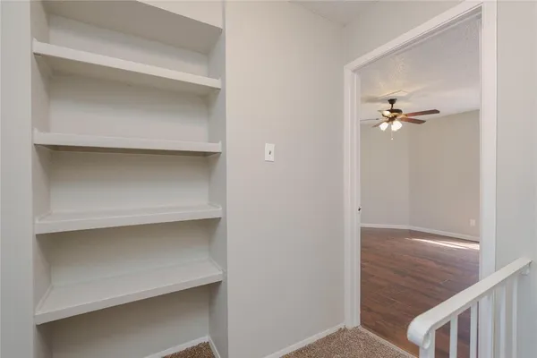 a view of a walk in closet