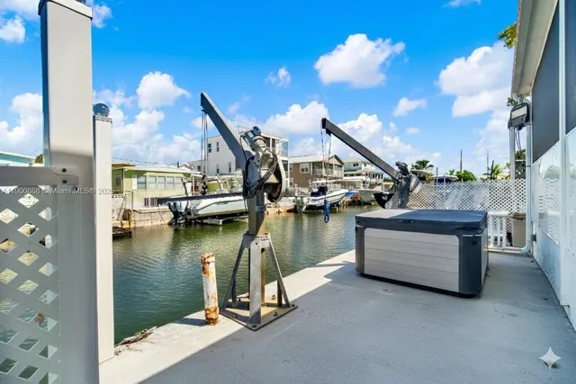 a view of house with a garden and lake view
