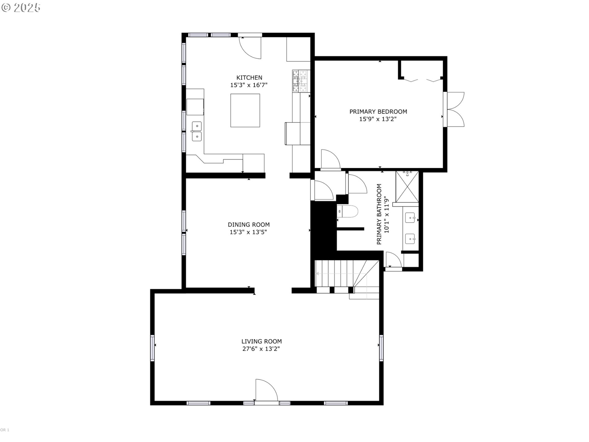 409 North 8th Street Cottage Grove, OR 97424 - Photo 47 of 48 a picture of a floor plan