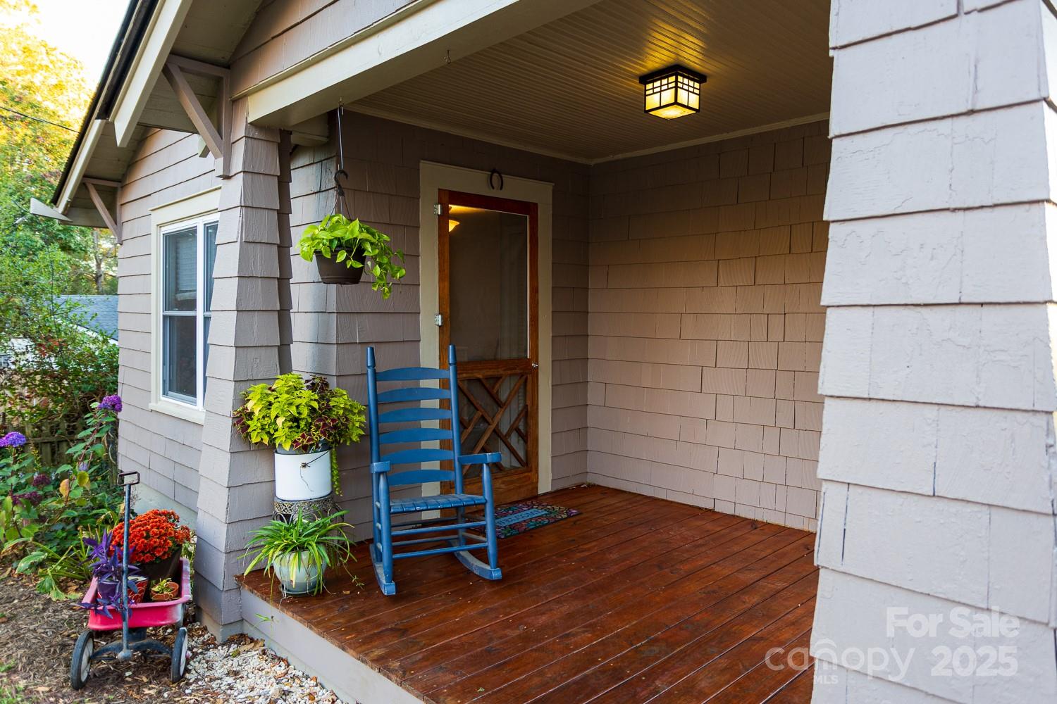 87 Pershing Road Asheville, NC 28805 - Photo 5 of 48 a potted plant sitting in front of a house