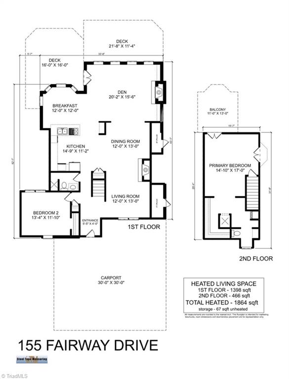 155 Fairway Drive Advance, NC 27006 - Photo 49 of 49 Floorplan