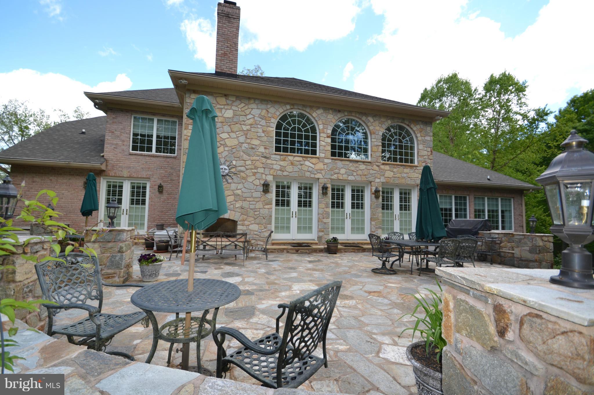 109 Graystone Farm Road Parkton, MD 21120 - Photo 28 of 30 Custom Stone Patio with Viking Stove and Fireplace