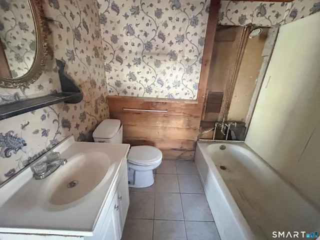 a view of a room with a bench