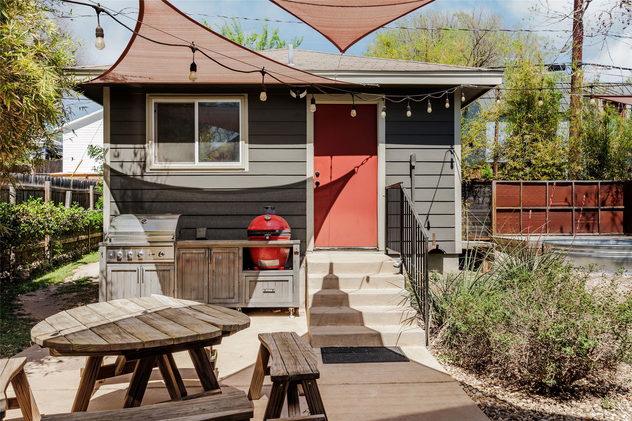 1910 Holly Street Austin, TX 78702 - Photo 22 of 28 Garage leads directly into your backyard oasis