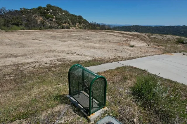 a view of a lake with a mountain in the background