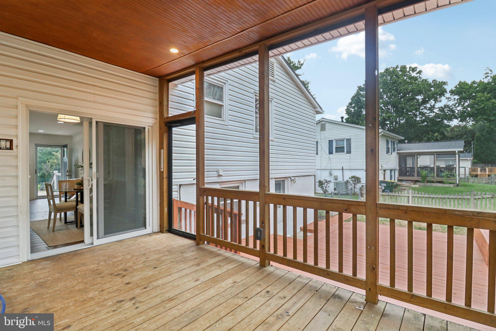 6507 Haystack Road Alexandria, VA 22310 - Photo 33 of 52 Covered Three Seasons Deck
