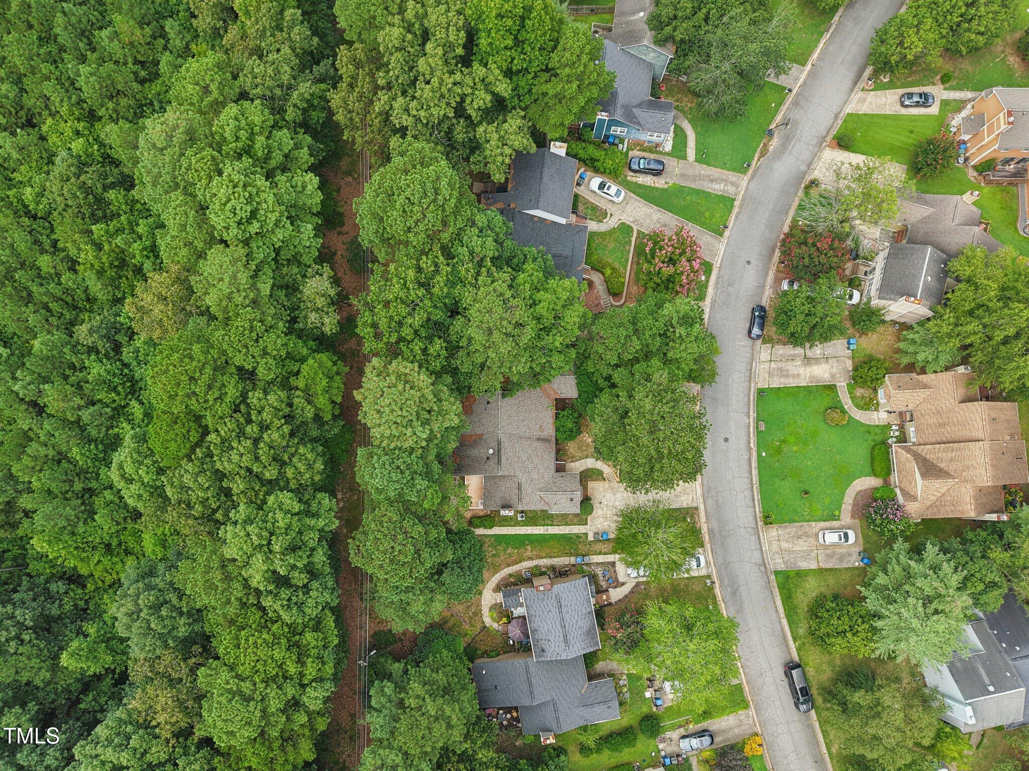 3534 Rawdon Drive Durham, NC 27713 - Photo 39 of 43 an aerial view of a house with a yard