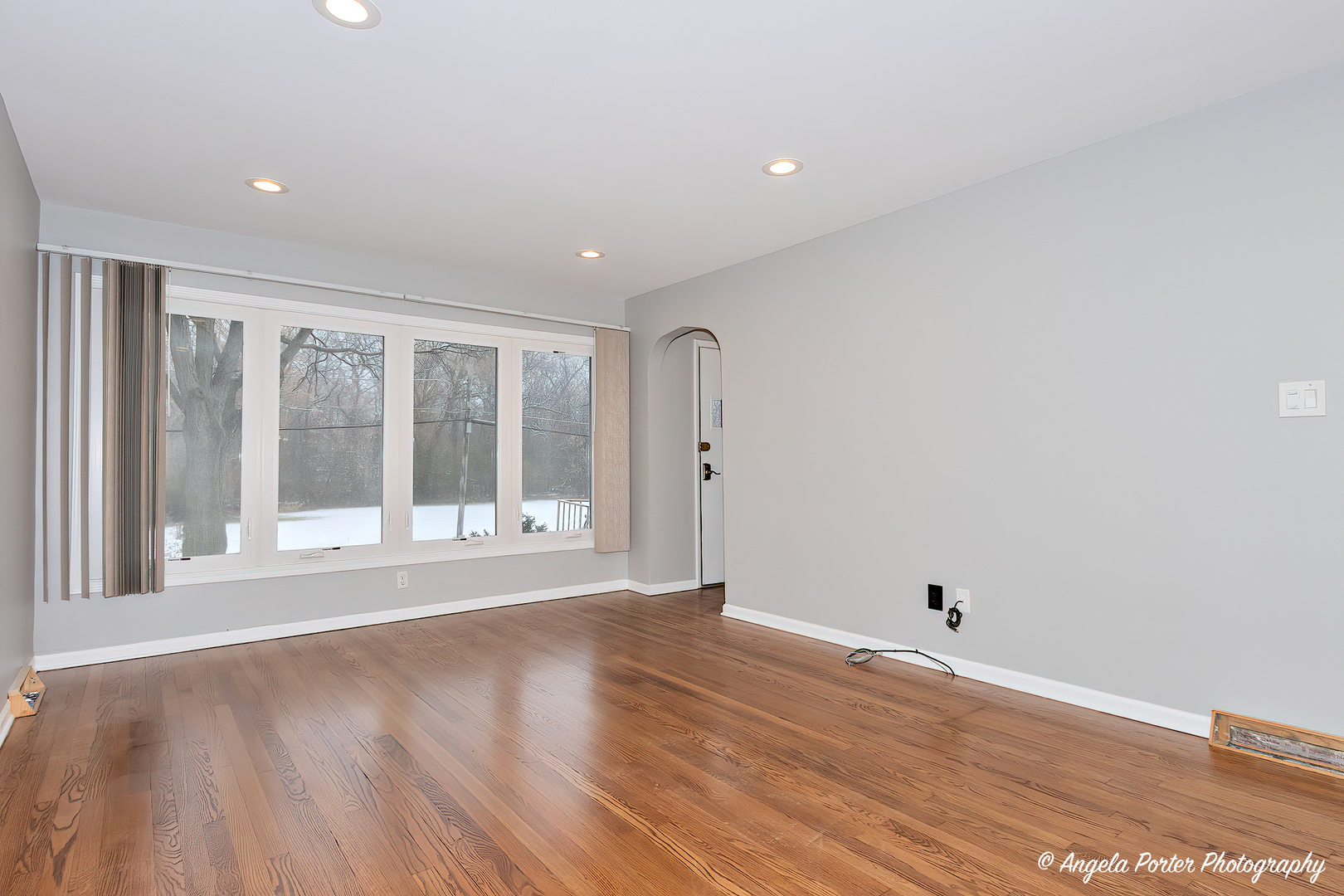 40 Pine Tree Row Lake Zurich, IL 60047 - Photo 3 of 31 a view of an empty room with wooden floor and a window