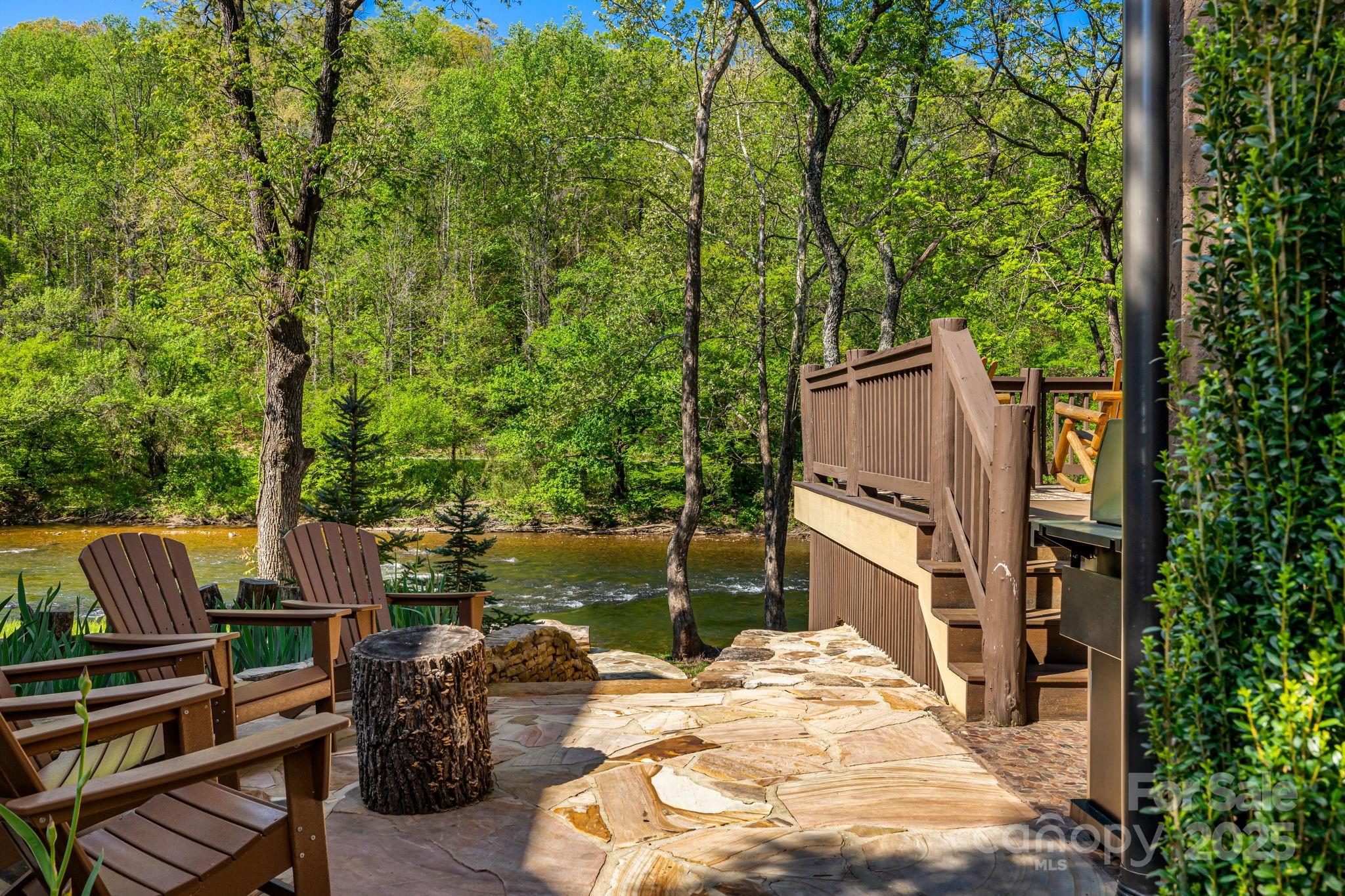 36 Chimney Stone Way Cullowhee, NC 28723 - Photo 36 of 47 a backyard of a house with lots of green space