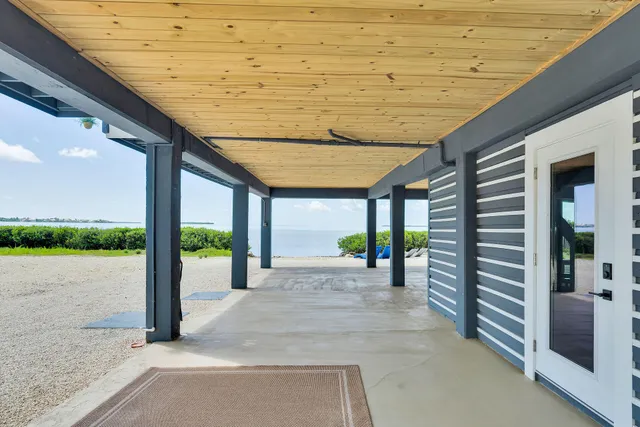 a view of a patio with an outdoor space