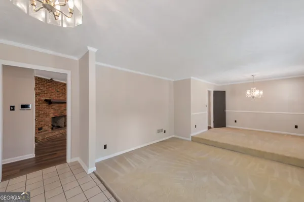 a view of an empty room