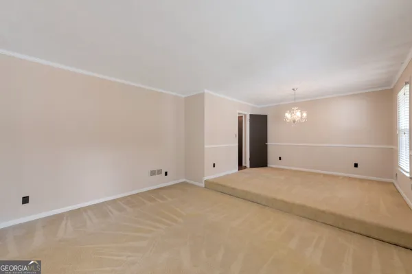 a view of an empty room