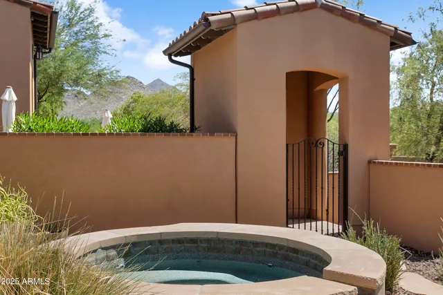 a house view with a outdoor space
