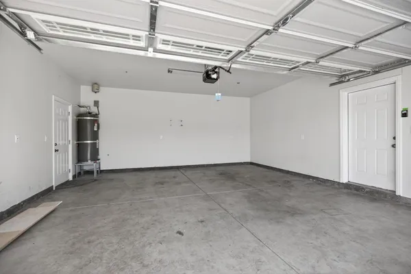 a view of a garage