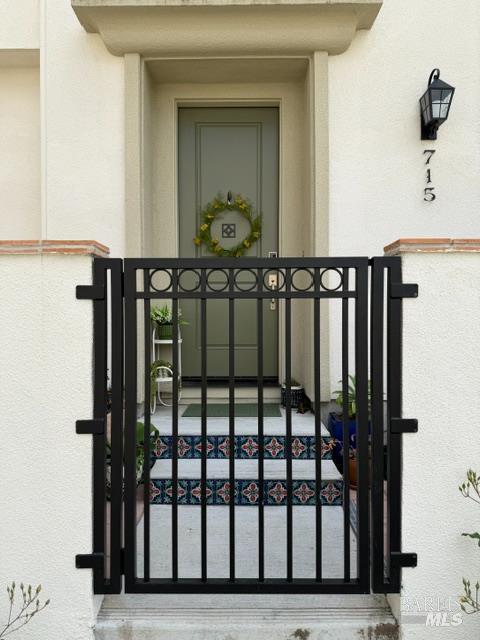 715 Rockview Road Novato, CA 94949 - Photo 27 of 35 Gated front entrance with custom mosaic tile steps.