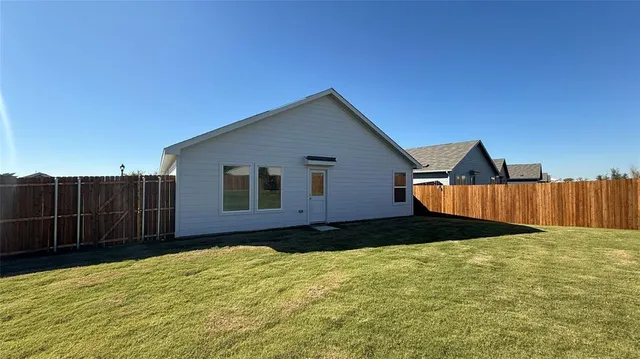 a backyard of a house