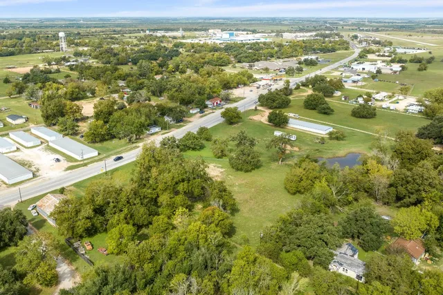 a view of lake from a yard