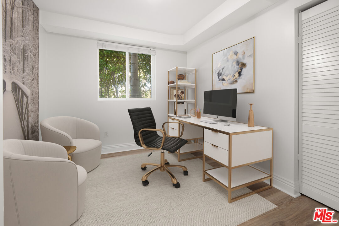 1001 Stradella Road Los Angeles, CA 90077 - Photo 19 of 28 a workspace with furniture and a window