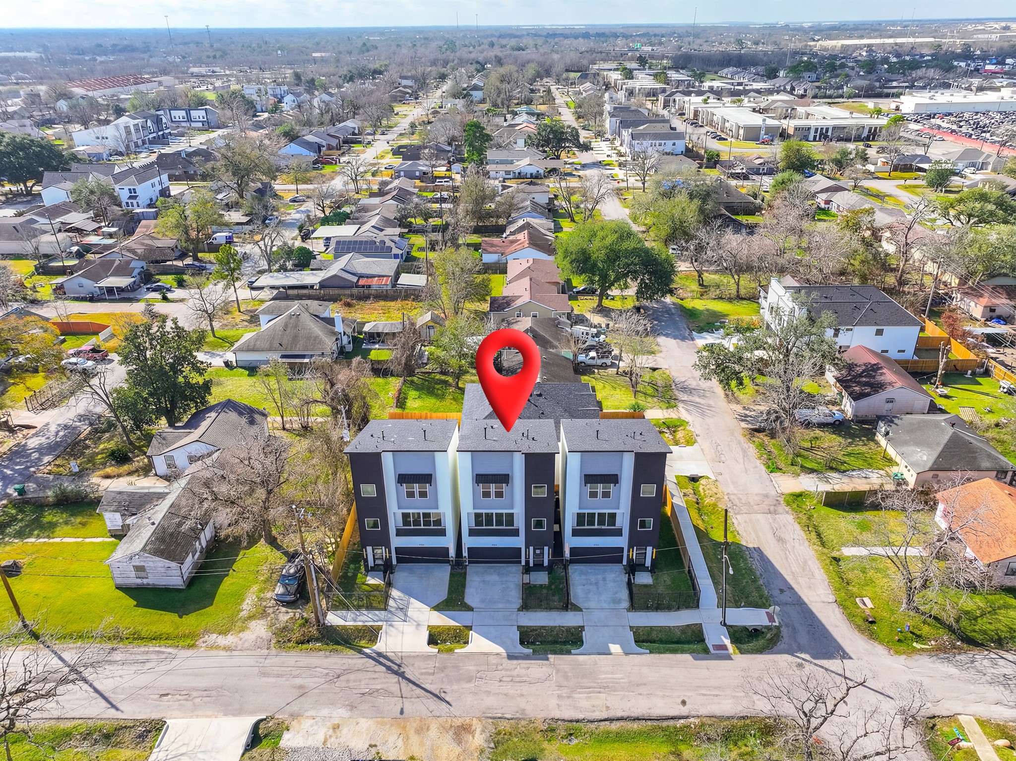 4104 Alice Street Houston, TX 77021 - Photo 4 of 15 an aerial view of residential houses with outdoor space
