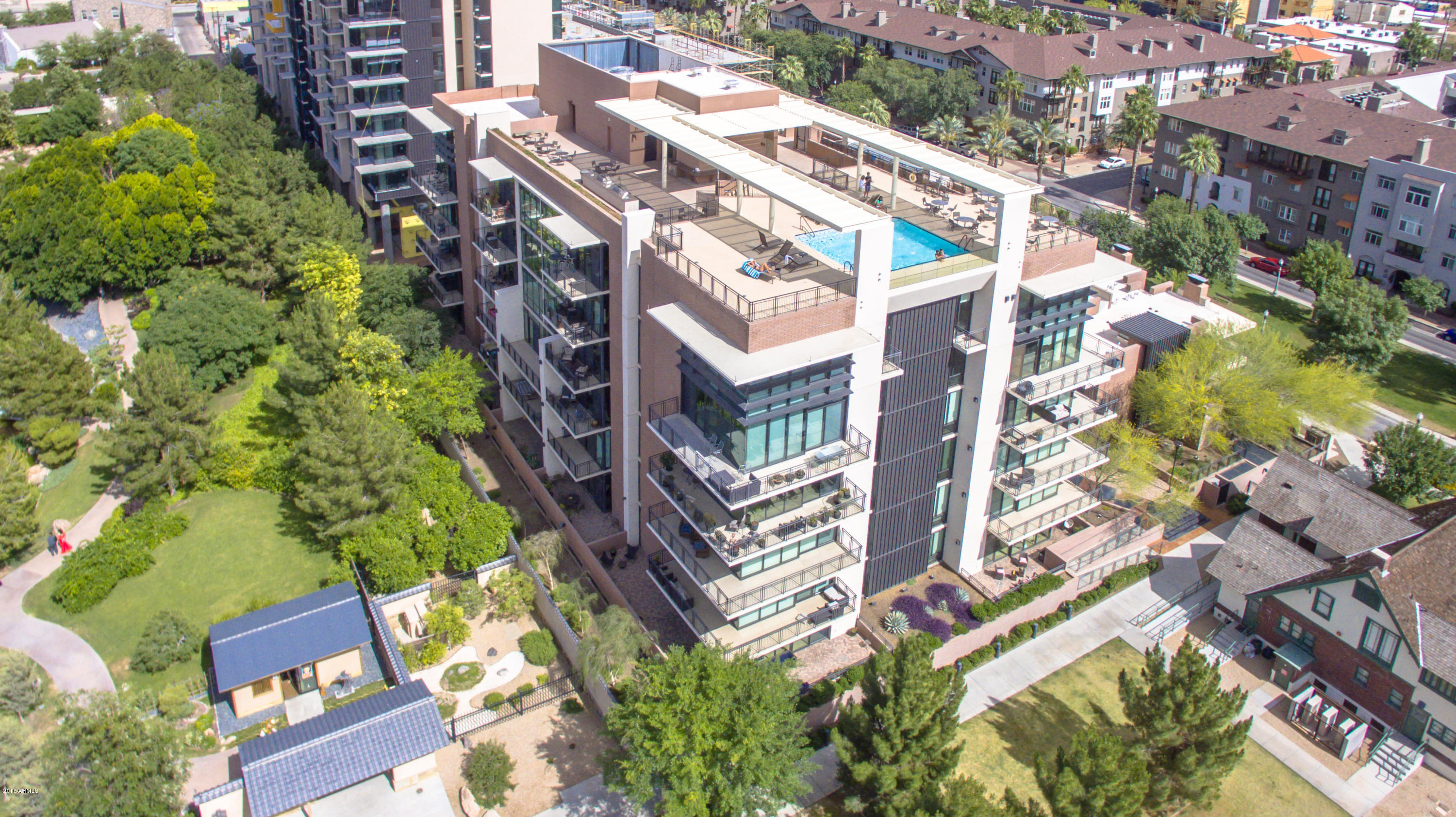 208 West Portland Street, Unit 460 Phoenix, AZ 85003 - Photo 12 of 37 an aerial view of a building