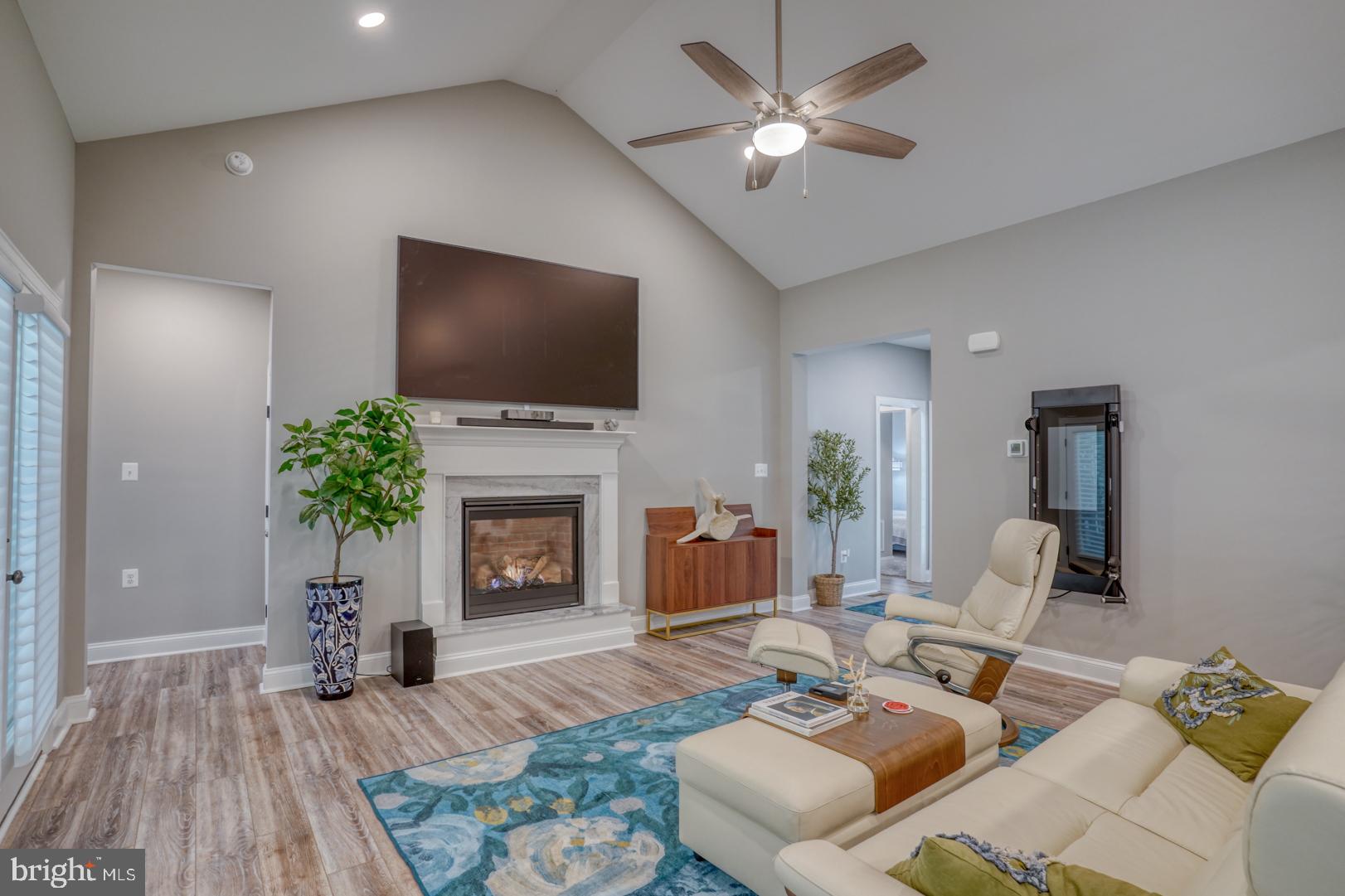 4 Rivers End Drive Seaford, DE 19973 - Photo 7 of 38 a living room with furniture a fireplace and a flat screen tv