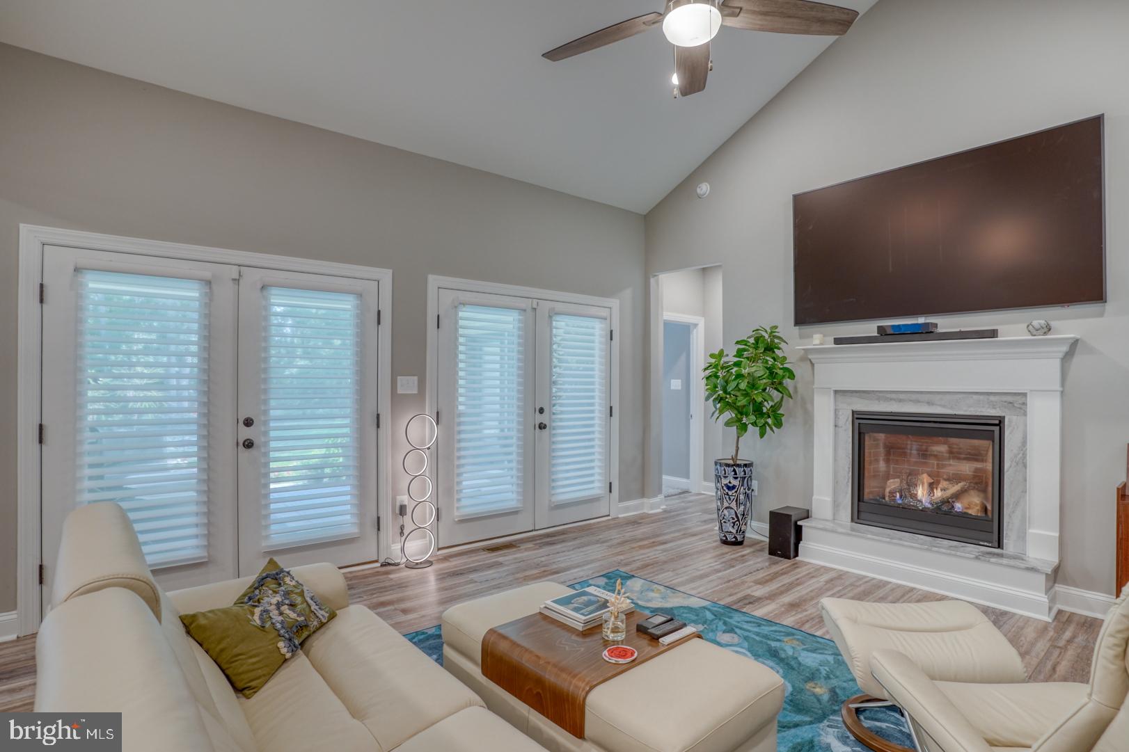4 Rivers End Drive Seaford, DE 19973 - Photo 8 of 38 a living room with furniture a flat screen tv and a fireplace