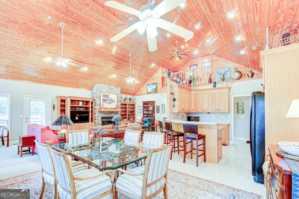a kitchen with a sink cabinets and a counter top space