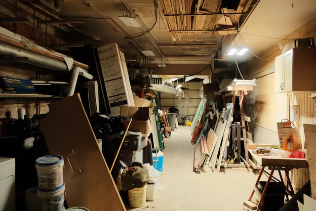 a view of a balcony with wooden floor