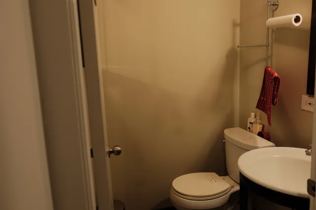 a storage room with washer and dryer