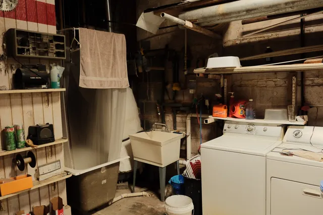 a room with gym equipment