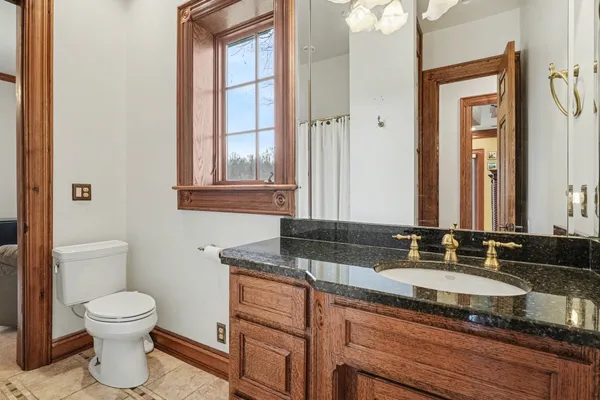 a view of lake with mountain in the background