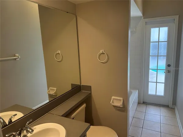 a bathroom with a sink