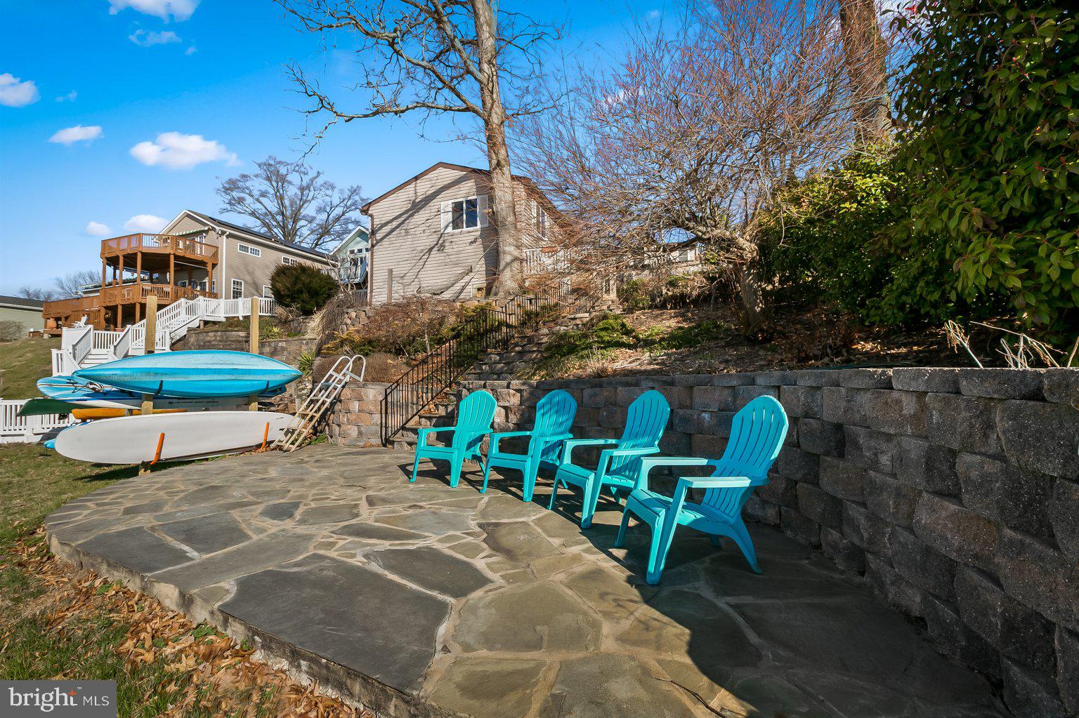 5907 Loreley Beach Road White Marsh, MD 21162 - Photo 18 of 60 Beautiful stone patio w/ kayak rack