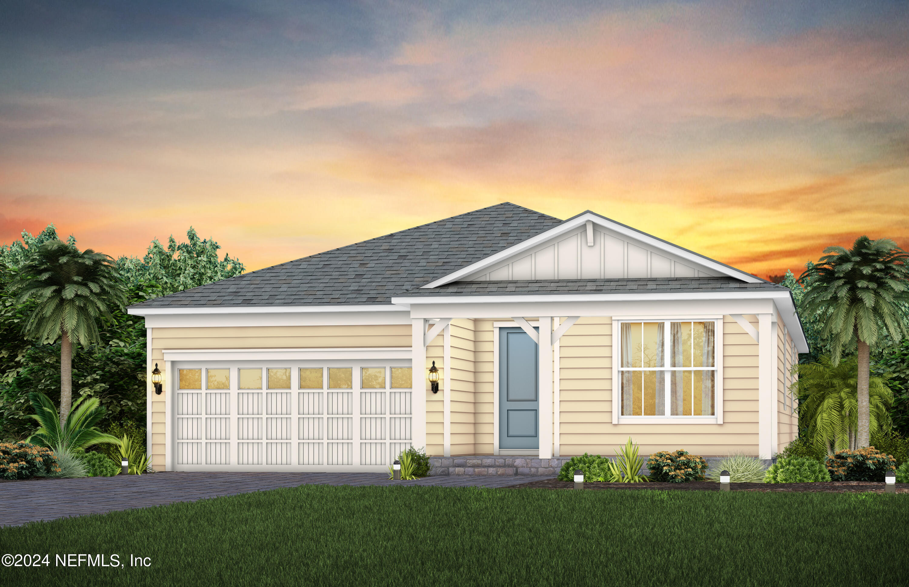 330 Salt Meadow Loop Yulee, FL 32097 - Photo 1 of 20 a front view of a house with a yard and porch