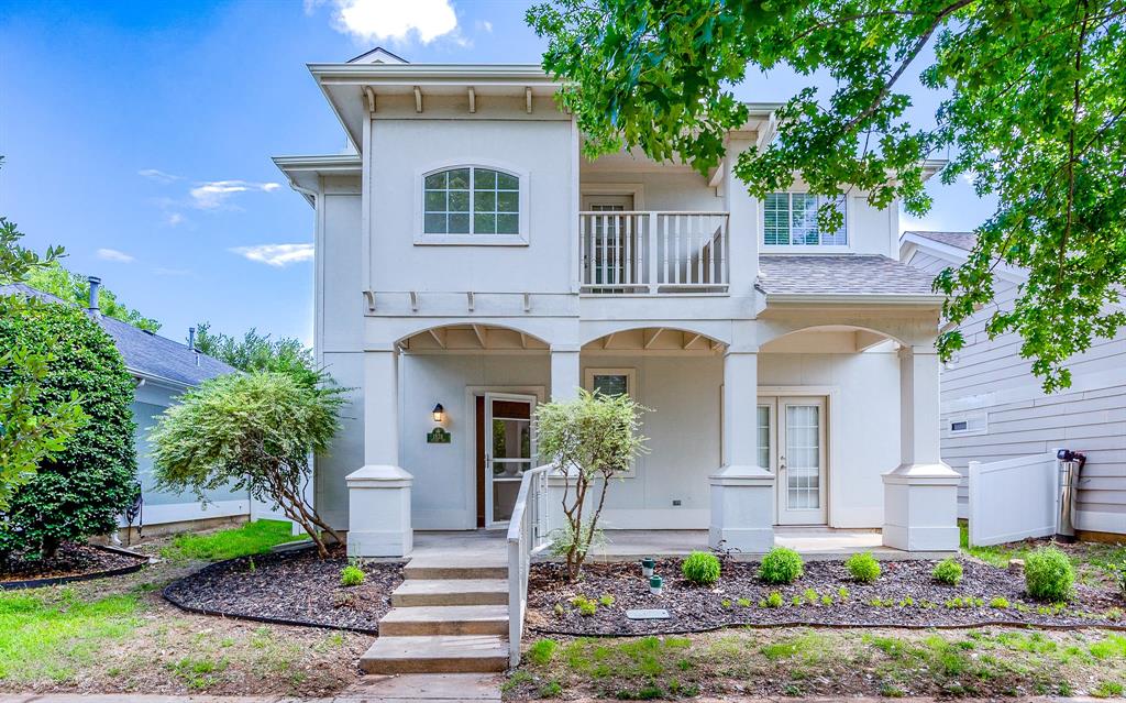 1828 Mercer Way Savannah, TX 76227 - Photo 2 of 38 View of front of home with a porch, stucco siding, and a balcony