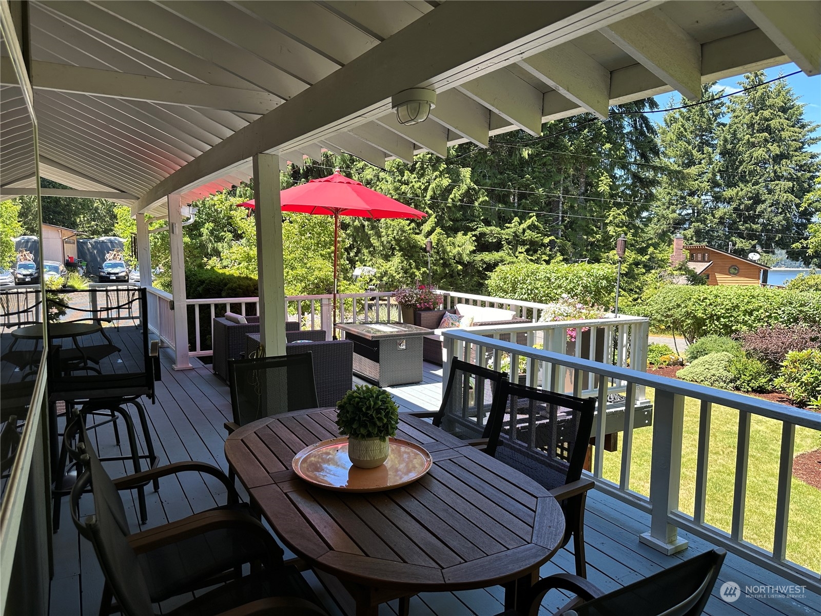 91 East Canyon View Road Belfair, WA 98528 - Photo 9 of 39 a view of a patio with furniture