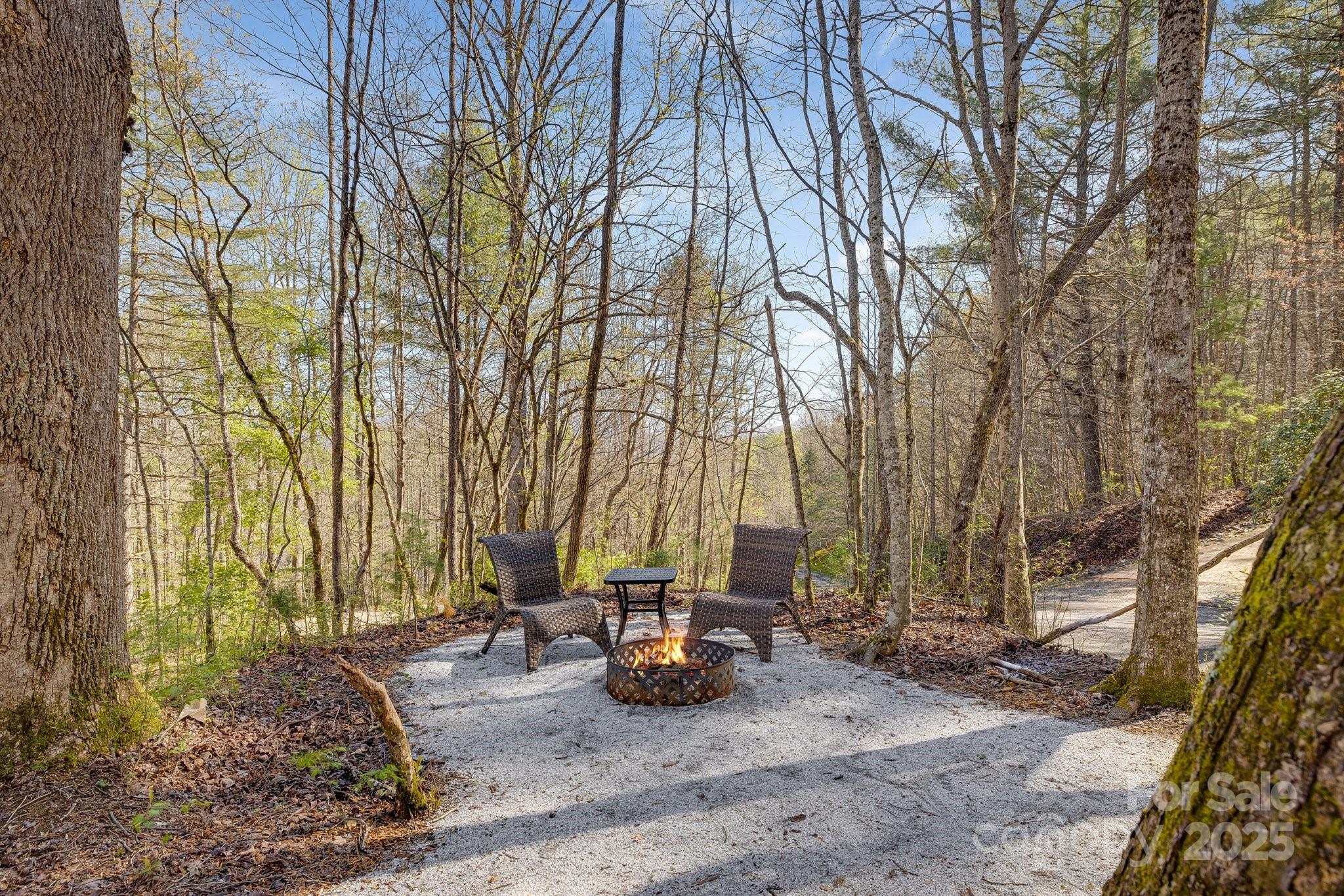 186 L Meece Road Rosman, NC 28772 - Photo 10 of 45 a view of a bench in a backyard