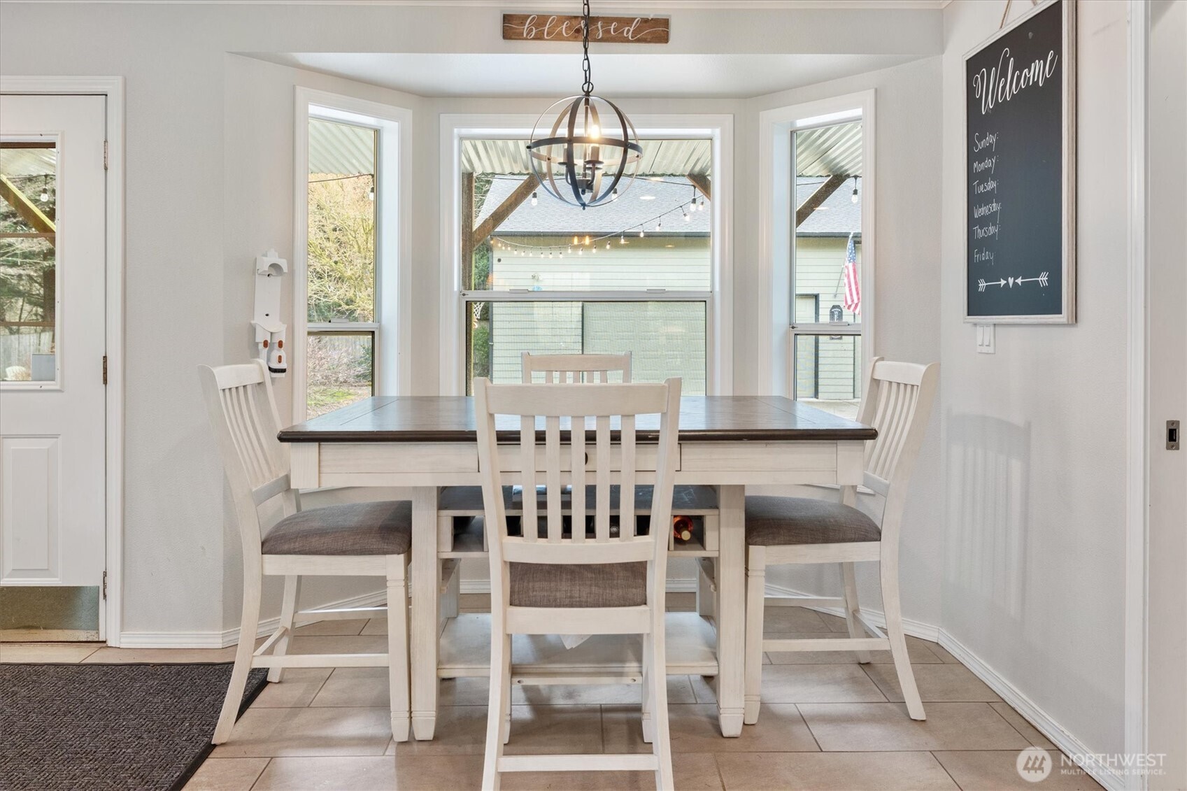 17018 45th Street East Lake Tapps, WA 98391 - Photo 11 of 40 a view of a dining room with furniture window and outside view