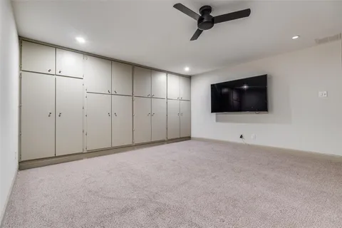 a view of a livingroom with a flat screen tv