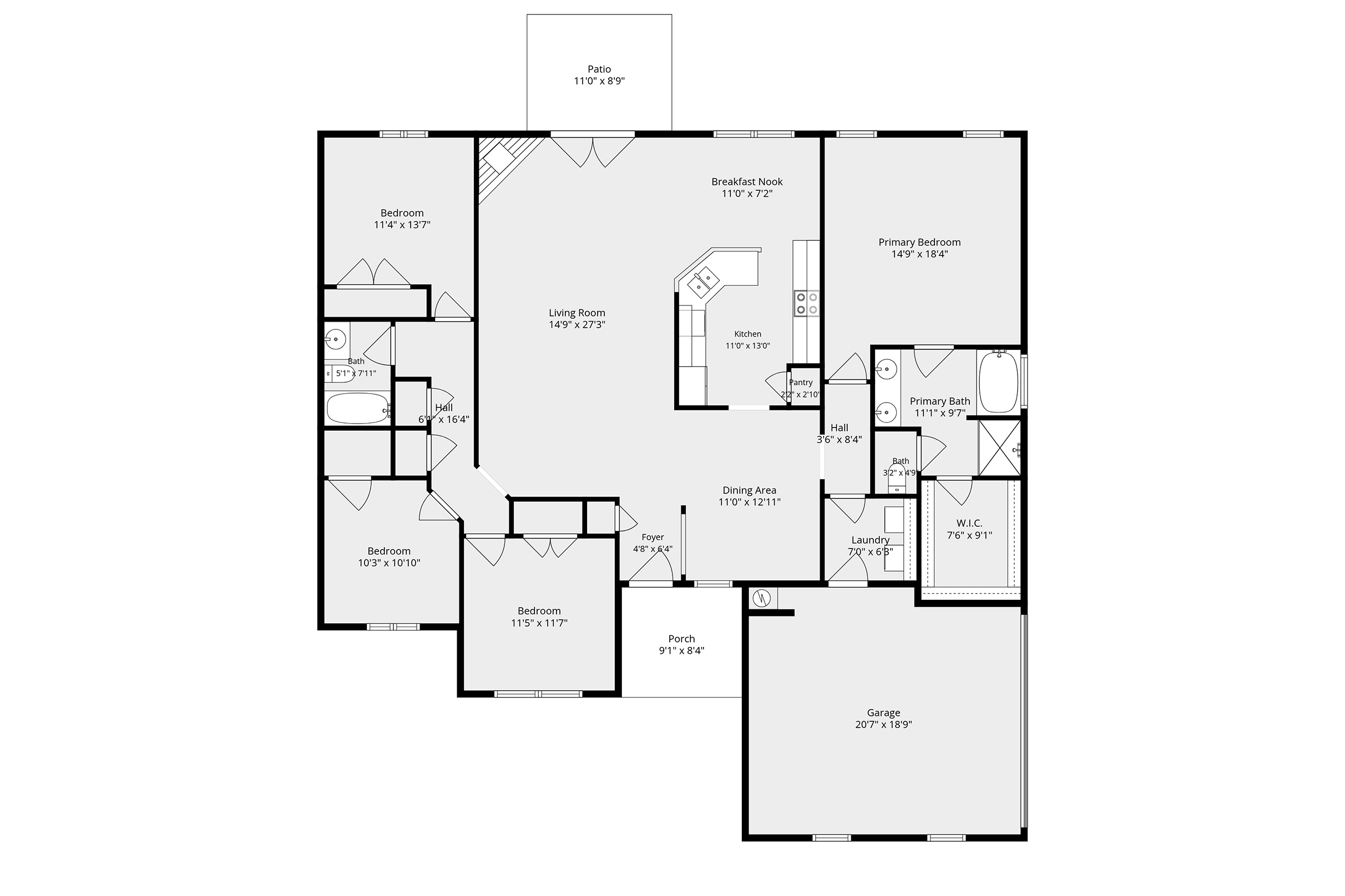 231 Meadow Run Loop East Foley, AL 36535 - Photo 45 of 46 Floor Plan