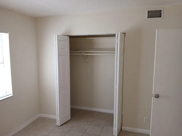 a close view of closet