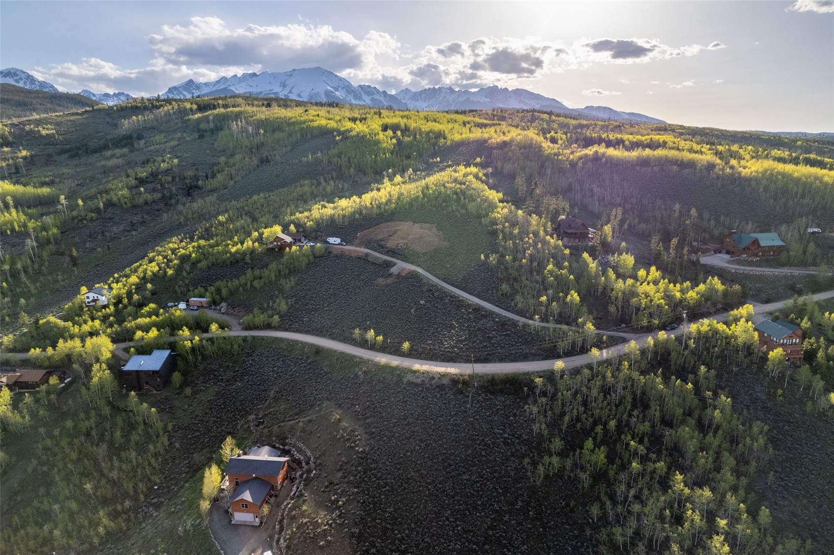 1116 Blue Ridge Road Silverthorne, CO 80498 - Photo 2 of 9 Bird's eye view of mountains and a heavily wooded area
