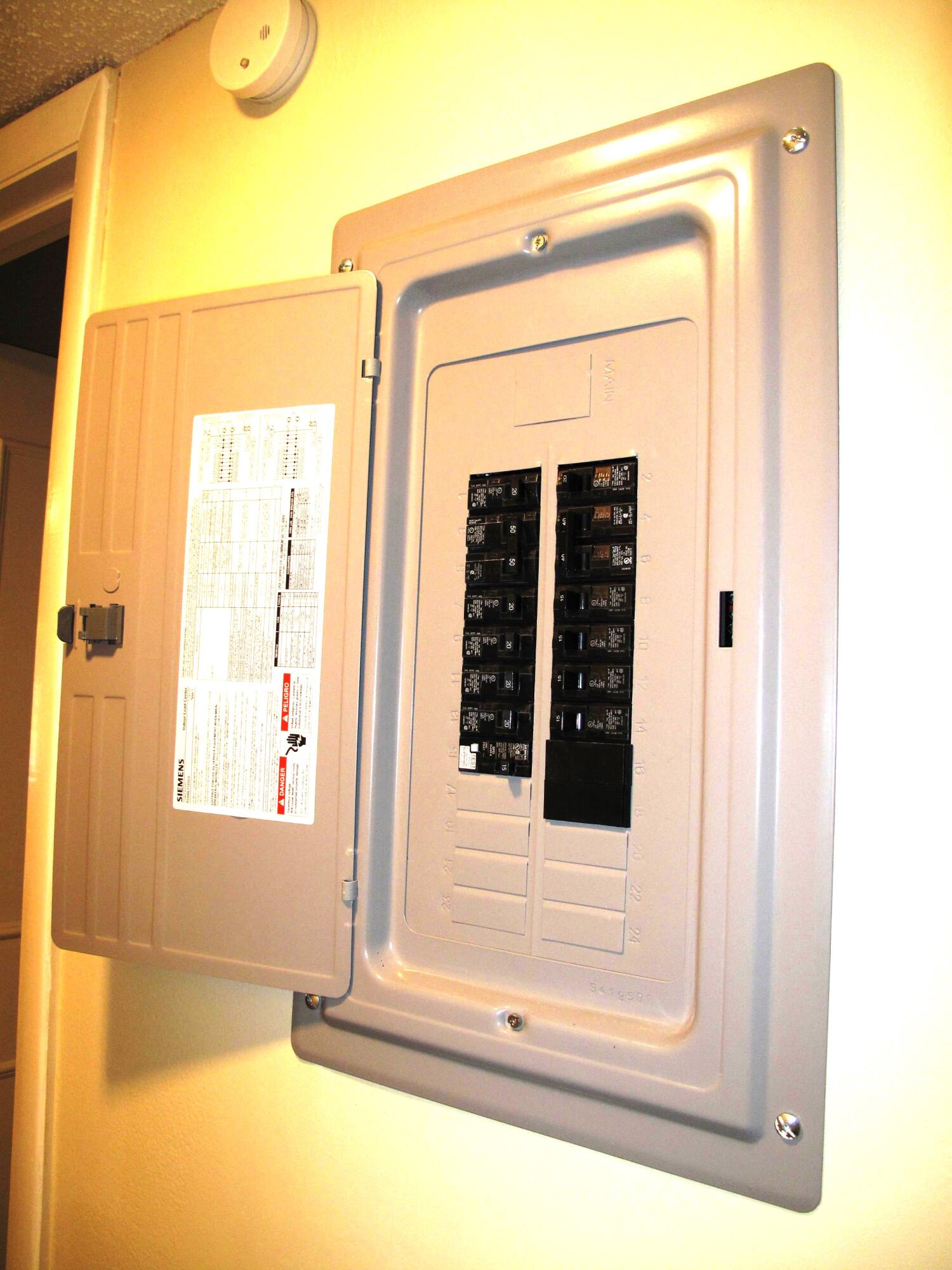 1202 South Drive Circle, Unit B Delray Beach, FL 33445 - Photo 37 of 57 2018 Electrical panel