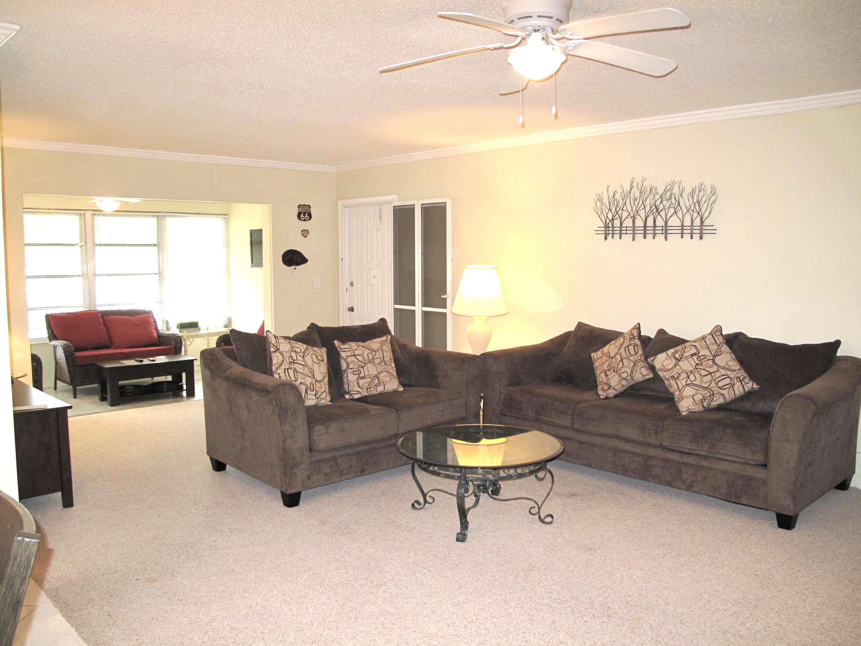 1202 South Drive Circle, Unit B Delray Beach, FL 33445 - Photo 7 of 57 Living and Florida room vieew