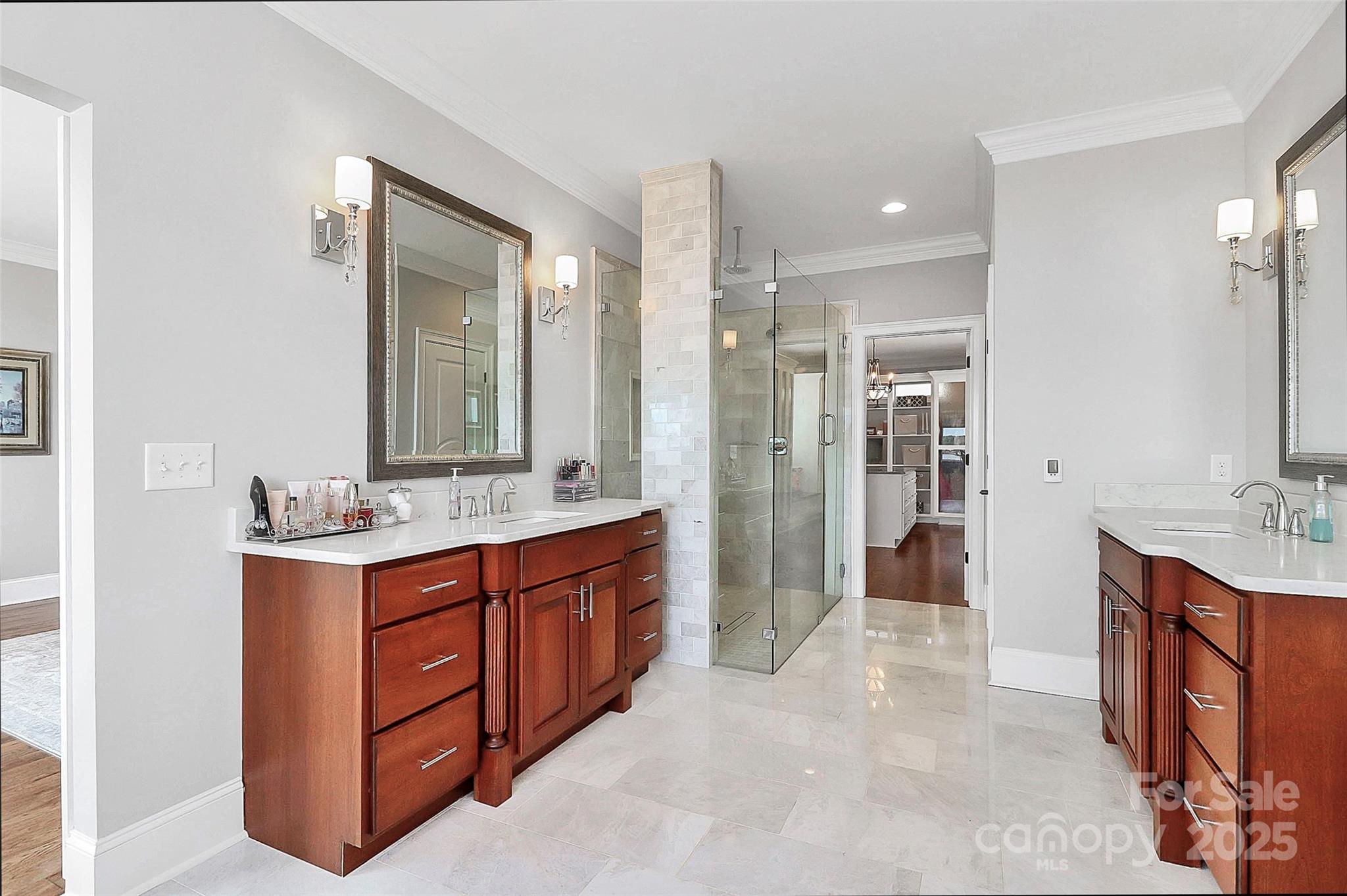 5086 Windward Point Lane Denver, NC 28037 - Photo 21 of 36 a bathroom with a sink vanity granite tub and shower