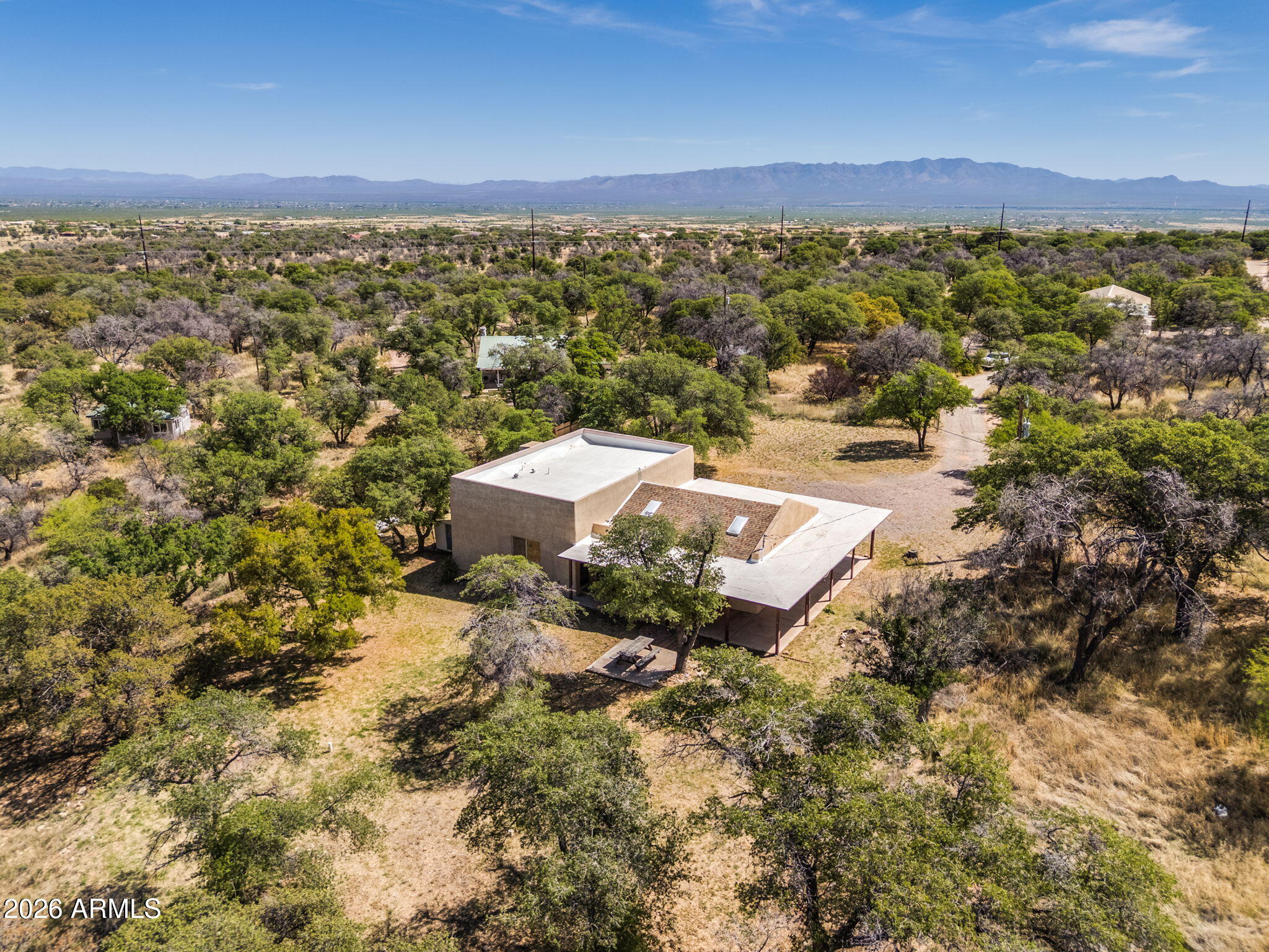 9626 South Turkey Track Road Hereford, AZ 85615 - Photo 49 of 54 an aerial view of residential house with outdoor space