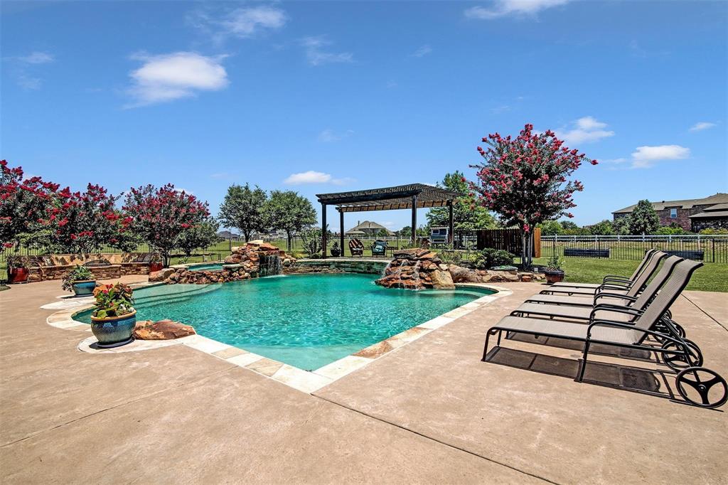 a view of a park with many windows