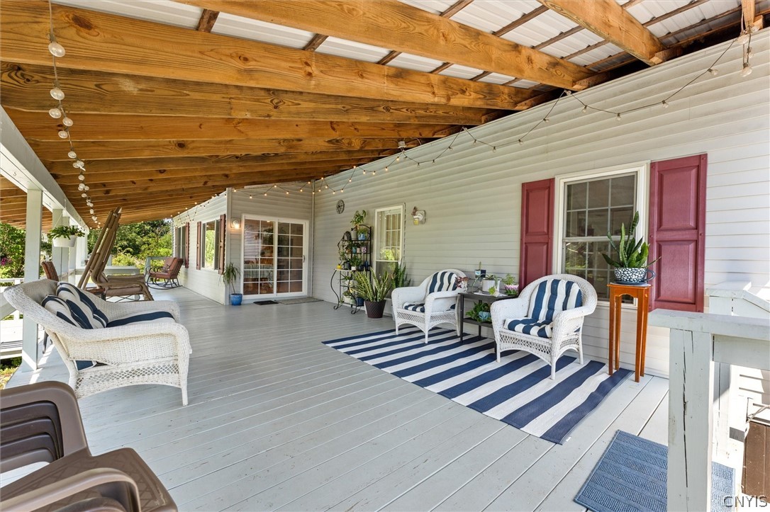 5550 Huntington Camp Road Eaton, NY 13334 - Photo 21 of 32 Back deck