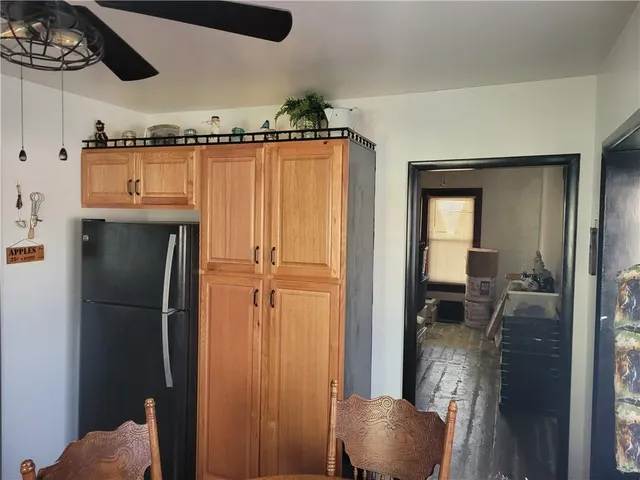 a view of a livingroom with furniture and front door